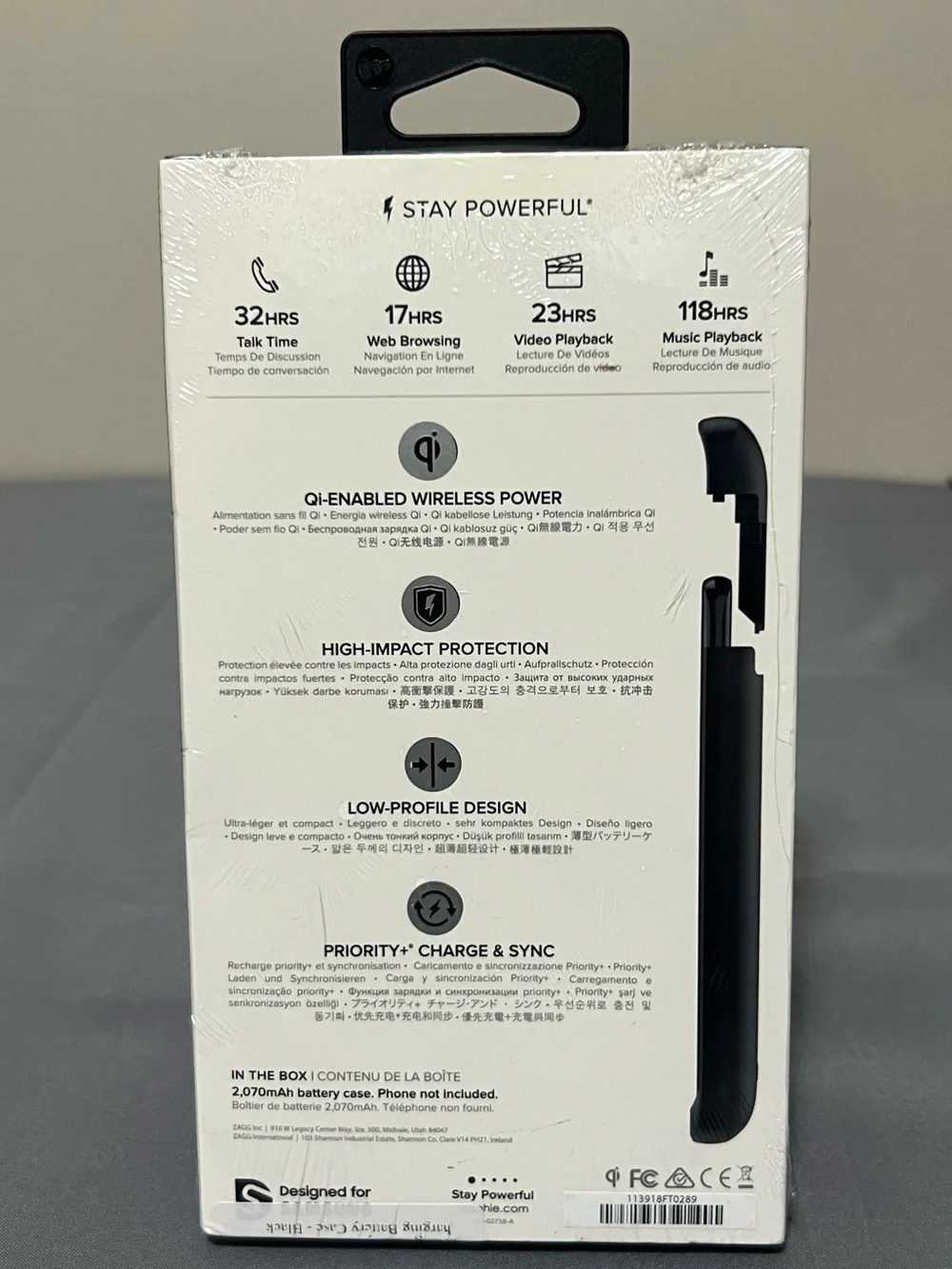 Mophie Juice Pack Qi Wireless Charging Battery Case for Samsung Galaxy S9